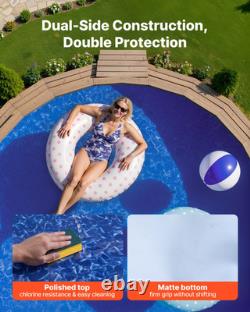 8ft Round Pool Liner Overlap Above Ground, 27.5 Wall, Heavy Gauge