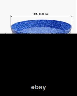 8ft Round Pool Liner Overlap Above Ground, 27.5 Wall, Heavy Gauge