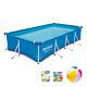 9in1 SWIMMING POOL BESTWAY 400cm x 211cm x 81cm Above Ground Square Pool + PATCH
