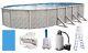 Above Ground 12x24x52 Oval Meadow Swimming Pool with Liner Filter & Salt Generator