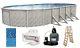 Above Ground 15'x24'x52 Oval MEADOWS Swimming Pool with Liner, Ladder & Filter Ki