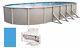 Above Ground 15'x30'x48 Oval IMPRESSIONS Swimming Pool with Skimmer & Liner
