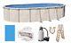 Above Ground 15'x30'x52 Oval FALLSTON Swimming Pool with Liner, Ladder & Filter