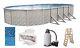 Above Ground 15'x30'x52 Oval MEADOW Swimming Pool with Liner, Ladder & Filter Kit