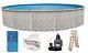 Above Ground 15'x52 Round MEADOWS Swimming Pool with Liner, Ladder & Filter Kit