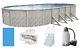 Above Ground 18'x33'x52 Oval Meadows Swimming Pool with Liner, Step, Filter Kit