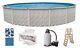 Above Ground 18'x52 Round MEADOWS Swimming Pool with Liner, Ladder & Filter Kit