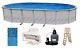 Above Ground 18x33x52 Oval GALLERIA Swimming Pool with Liner, Ladder & Filter Kit
