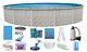 Above Ground 21'x52 Round Meadows Swimming Pool with Liner, Ladder & Filter Kit