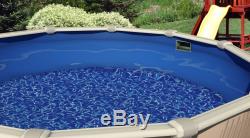 Above Ground 25 Gauge Round Swirl Bottom Swimming Pool Overlap Liners with Gasket
