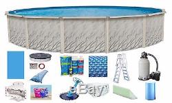 Above Ground 27'x52 Round Meadows Swimming Pool with Liner, Ladder & Filter Kit