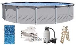 Above Ground 30'x52 Round GALLERIA Swimming Pool with Liner, Ladder & Filter Kit