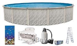 Above Ground 30'x52 Round MEADOWS Swimming Pool with Caribbean Liner & Kit Pack