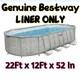 Above Ground Bestway Pool LINER Replacement 22'L x 12'W x 52''H