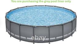 Above Ground Bestway/coleman Pool Liner Replacement, 18 Ft x 48 in (Gray)
