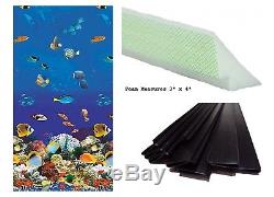 Above Ground Caribbean Swimming Pool Overlap Liner with Cove Kit & Coping Strips