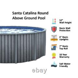Above Ground Catalina 52 Wall Swimming Pool with Liner & Skimmer (Choose Size)