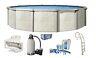 Above Ground FALLSTON Swimming Pool with Liner, Filter System, In-Pool Ladder Kit