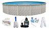 Above Ground Meadows Round Swimming Pool with Liner, Ladder, Salt System & Filter