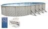 Above Ground Oval MEADOWS Steel Wall Swimming Pool with Cracked Glass Liner