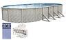 Above Ground Oval MEADOWS Steel Wall Swimming Pool with Laguna Unibead Liner