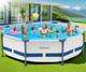 Above Ground Pool, 10Ft X 30In Frame Deep Swimming Pool, Round Family Pool, Large a