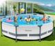 Above Ground Pool, 10ft x 30in Frame Deep Swimming Pool, Round Family Pool, La