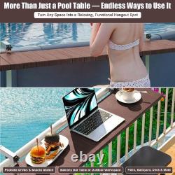 Above Ground Pool Accessories Pool Bar for Above Ground Pool Bar Table 47.2