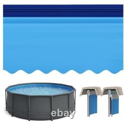 Above Ground Pool Liner 15ft Round Solid Blue 47in Wall Vinyl