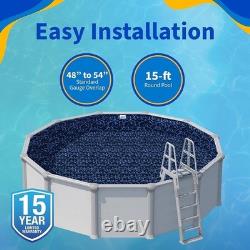 Above Ground Pool Liner 15ft Standard Gauge Vinyl Weather Resistant Easy Setup