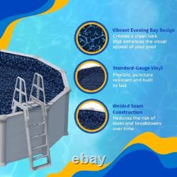 Above Ground Pool Liner 15ft Standard Gauge Vinyl Weather Resistant Easy Setup