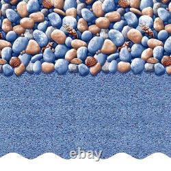 Above Ground Pool Liner 16' x 10' x 42 Oval Rock Island Pattern