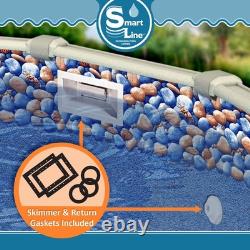 Above Ground Pool Liner 16' x 10' x 42 Oval Rock Island Pattern
