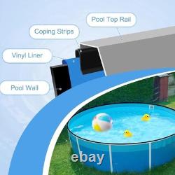 Above Ground Pool Liner Clips 75pc Durable PE Strips for Overlap Liners