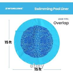 Above Ground Pool Liner Durable Vinyl Easy Installation Swirl Pattern 216 Inches