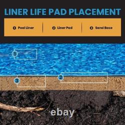 Above Ground Pool Liner Pad 10' x 15' Oval, Protects The Bottom of Abovegroun