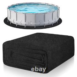 Above Ground Pool Liner Pad, 15' Foot Round, Pre-Cut Heavy Duty Outdoor Pool Pad