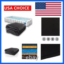 Above Ground Pool Liner Pad 16' x 32' Rectangle, Protects the Bottom of Above