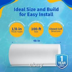 Above Ground Pool Liner Protector Foam 1/8 Thick, HighDensity, Heat Loss