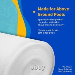 Above Ground Pool Liner Protector Foam 1/8 Thick, HighDensity, Heat Loss