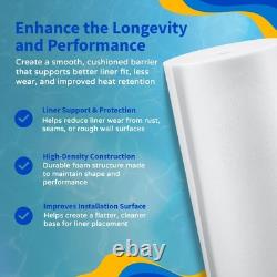 Above Ground Pool Liner Protector Foam 1/8 Thick, HighDensity, Heat Loss