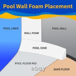 Above Ground Pool Liner Protector Foam 1/8 Thick, HighDensity, Heat Loss
