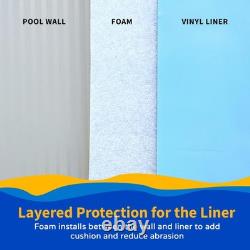 Above Ground Pool Liner Protector Foam 1/8 Thick, HighDensity, Heat Loss