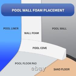Above Ground Pool Wall Foam 1/8in x 48in x 100ft Closed Cell Liner Protection