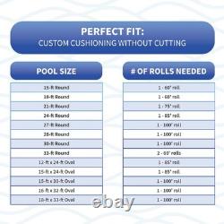 Above Ground Pool Wall Foam 1/8in x 48in x 100ft Closed Cell Liner Protection Above Ground Pool Wall Foam 1/8in x 48in x 100ft Closed Cell Liner Protection