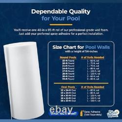 Above Ground Pool Wall Foam 48 In x 85 Ft 1/8 In Closed Cell Liner Padding