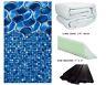 Above Ground Poseidon Swimming Pool Overlap Liner with Cove & Guard Pad