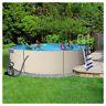 Above Ground Round Havana Blue Wave Swimming Pool with Liner, Ladder & Sand Filter