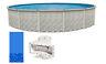 Above Ground Round MEADOWS Steel Wall Swimming Pool with Swirl Bottom Liner