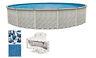 Above Ground Round MEADOWS Steel Wall Swimming Pool with Waterfall Liner